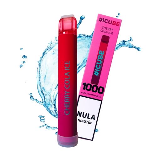 Elektronische Zigarette #iCUBE 1000 - Cherry Cola Ice OHNE NICOTINE 0mg