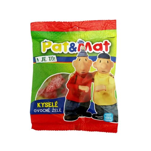 Pat a Mat kyslé želatinové cukríky s ovocnou príchuťou 70g