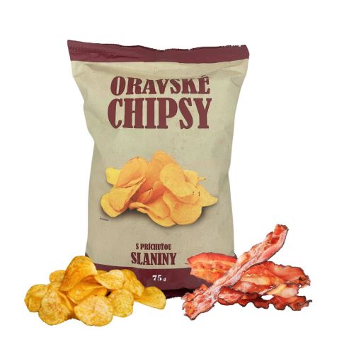 Orava chips with bacon flavour 75 g