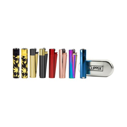 Metal lighter small CLIPPER in gift box