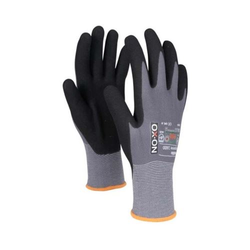 OX-ON Flexible Supreme 1600 Arbeitshandschuhe, grau-schwarz, Größe L (9)