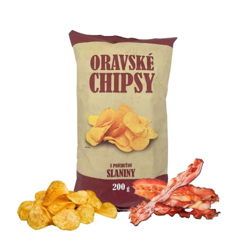 Orava chips with bacon flavour 200 g
