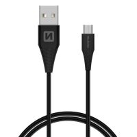 Dátový kábel Swissten USB/micro USB 1,5 m (6,5mm), čierny (1)