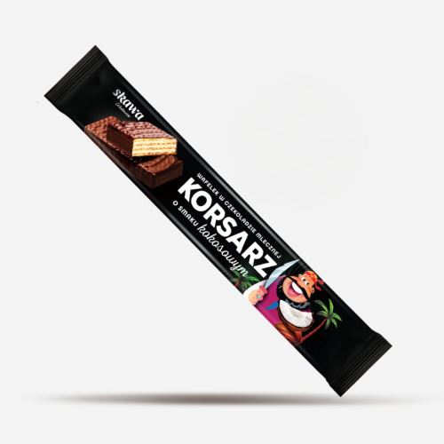 Korsarz Coconut Wafers in Milk Chocolate 38g SKAWA
