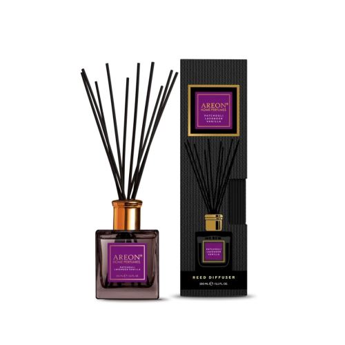 Aroma Diffusor Areon Home Parfümstäbchen 150 ml - Duft Lavendel Vanille, Premium Edition
