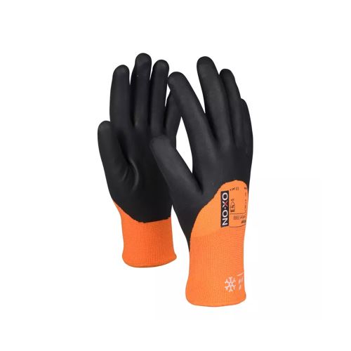 Winter knitted polyester gloves OX-ON Winter Comfort 3300 with nitrile coating - 2XL(11)