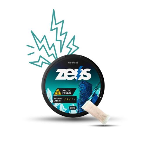 Nikotínové vrecká  ZEUS Arctic Freeze 20mg