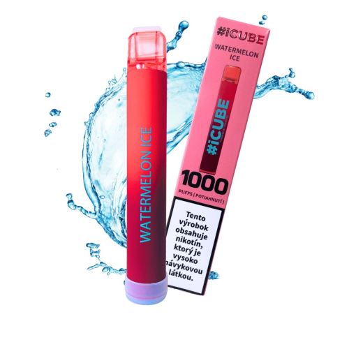 Elektronische Zigarette #iCUBE 1000 - Wassermelone Eis 20mg