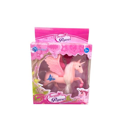 Pegasus Einhorn mit Zubehör rosa