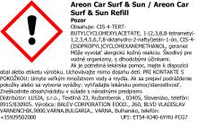 Osviežovač vzduchu Areon Car - vôňa Surf &amp Sun, 8ml (1)