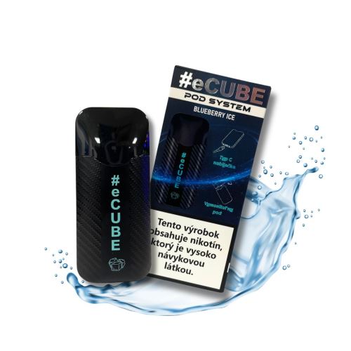 Elektronische Zigarette #eCUBE Pod System 800 - Blueberry Ice 20 mg