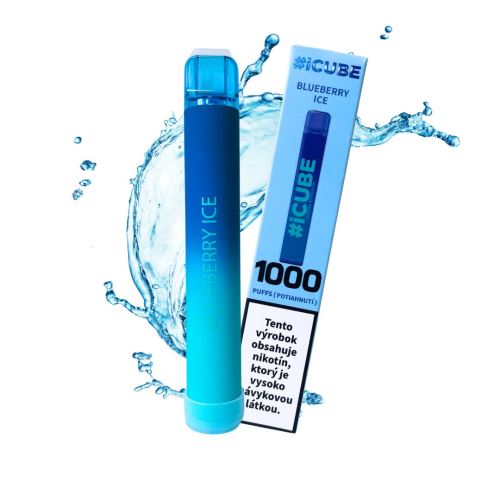 Elektronische Zigarette #iCUBE 1000 - Blueberry Ice 20mg (1)