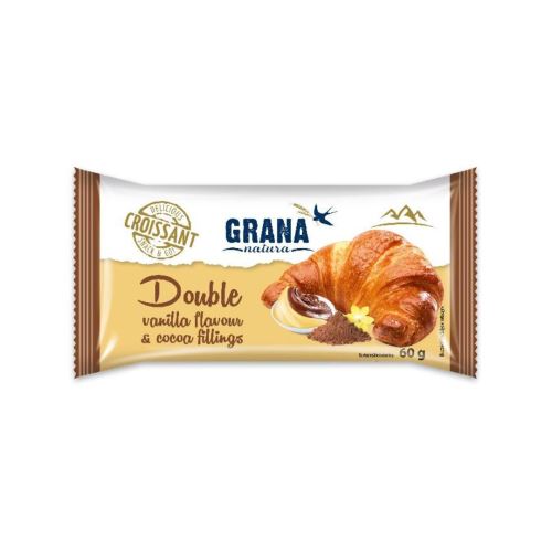 Croissant Double GRANA Natura 60g - Vanilla & Cocoa