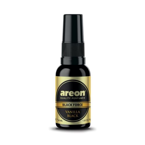 Areon Black Force Spray Air Freshener, 30 ml - Vanilla Black Scent