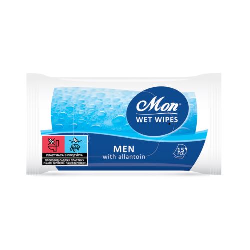 Mon Men Moist Wipes with Allantoin - 15 pcs
