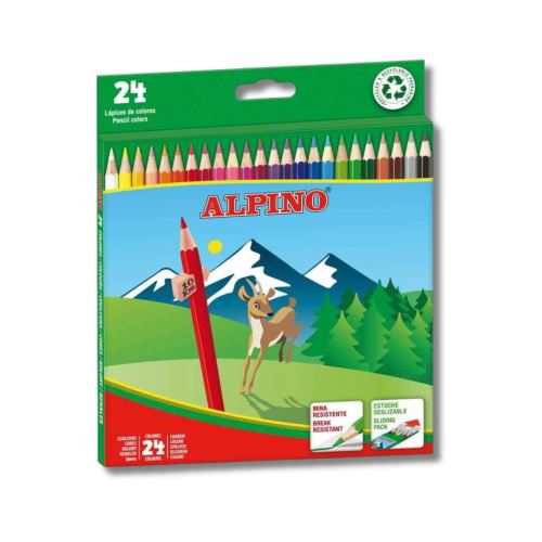 ALPINO Packung mit 24 Buntstiften