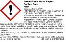Areon Fresh Wave Papier Lufterfrischer - Duft Bubble Gum (1)