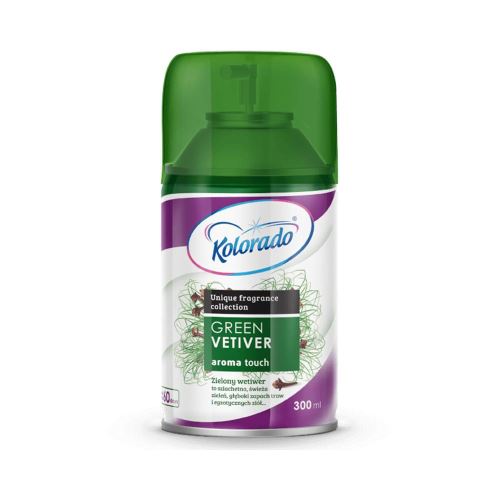Spray freshener / refill Kolorado Aroma Touch - scent Green Vetiver, 300 ml