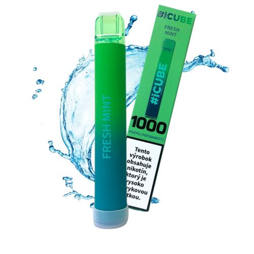 Elektronische Zigarette #iCUBE 1000 - Frische Minze 20mg