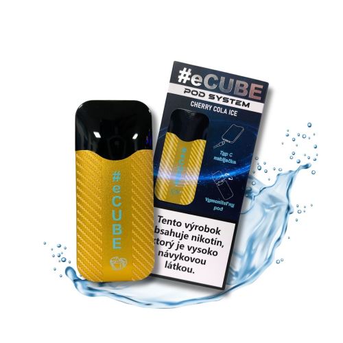 Elektronische Zigarette #eCUBE Pod System 800 - Cherry Cola Ice 20 mg