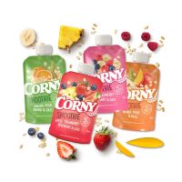 CORNY Smoothie - Apfel, Erdbeere, Heidelbeere Haferflocken 120g (1)