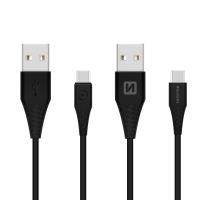 Dátový kábel Swissten USB/USB-C 3.1 1,5m, čierny (1)