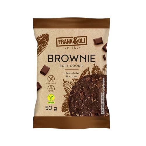 FRANK&OLI BROWNIE COOKIE 50g - Schokoladen-Kakao-Brownie