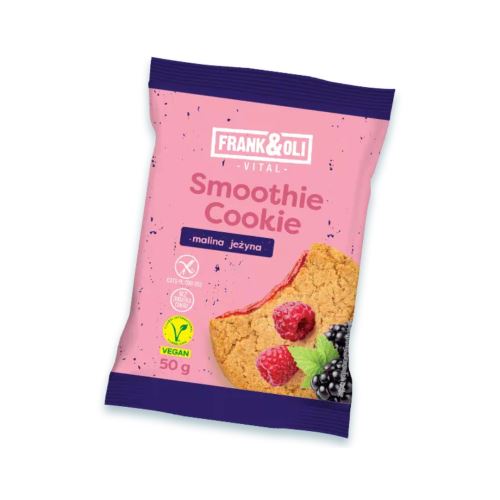 FRANK&OLI Delicate COOKIE Smoothie 50g - oat biscuit with raspberry and blackberries