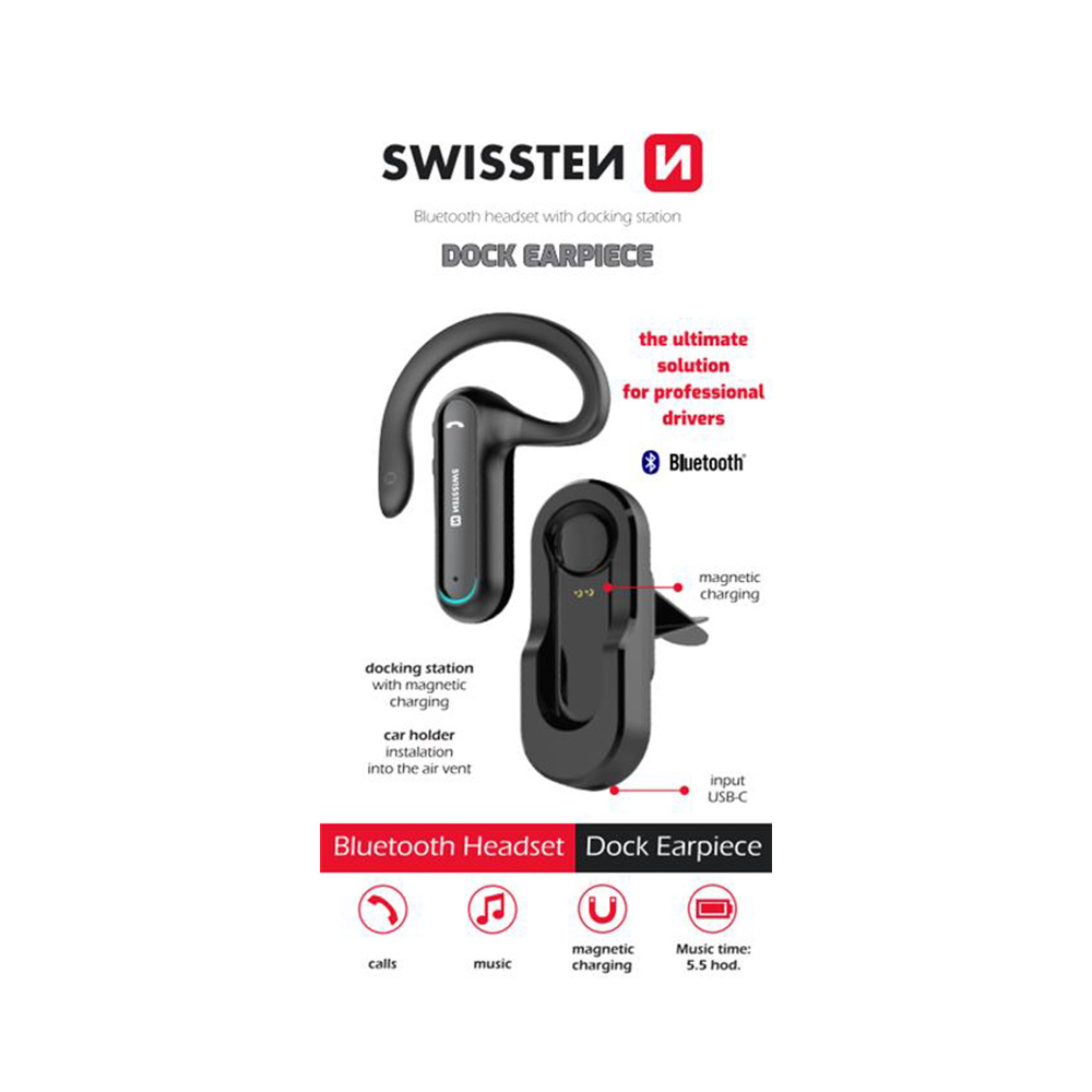 SWISSTEN Bluetooth HEADSET - DOCK EARPIECE