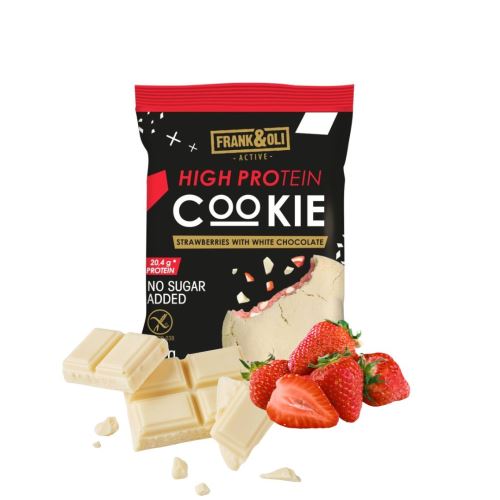 FRANK&OLI High Protein - Erdbeere mit weißer Schokolade 50g