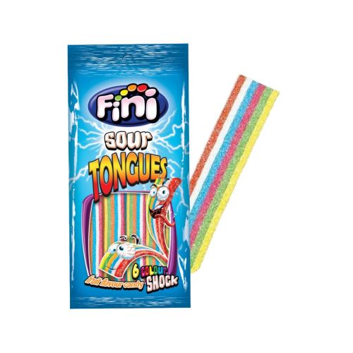 FINI TONGUES SOUR Želé pásiky/kyslé 75g