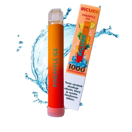 Elektronická cigareta #iCUBE 1000 - Pineapple Ice 20mg