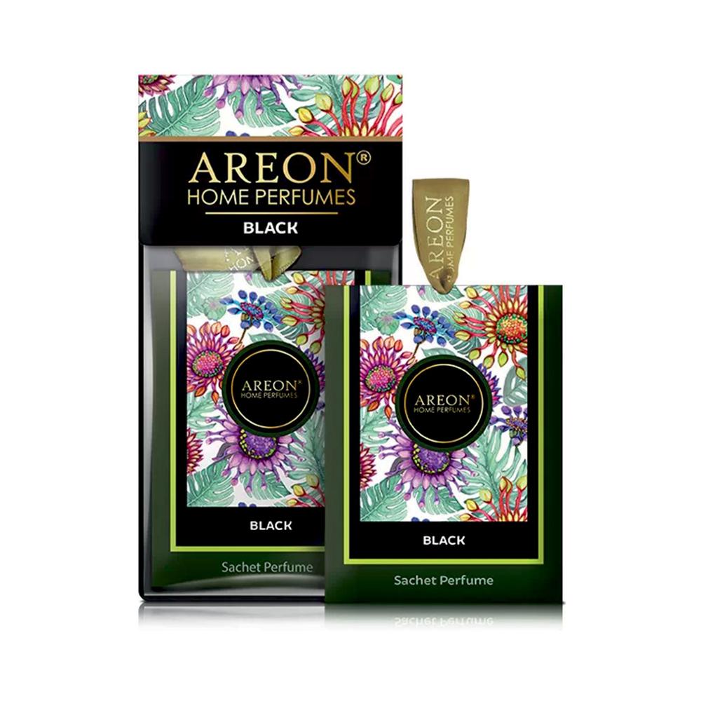 Osviežovač vzduchu vhodný do šatníkov Areon Sachet, vôňa Premium Black