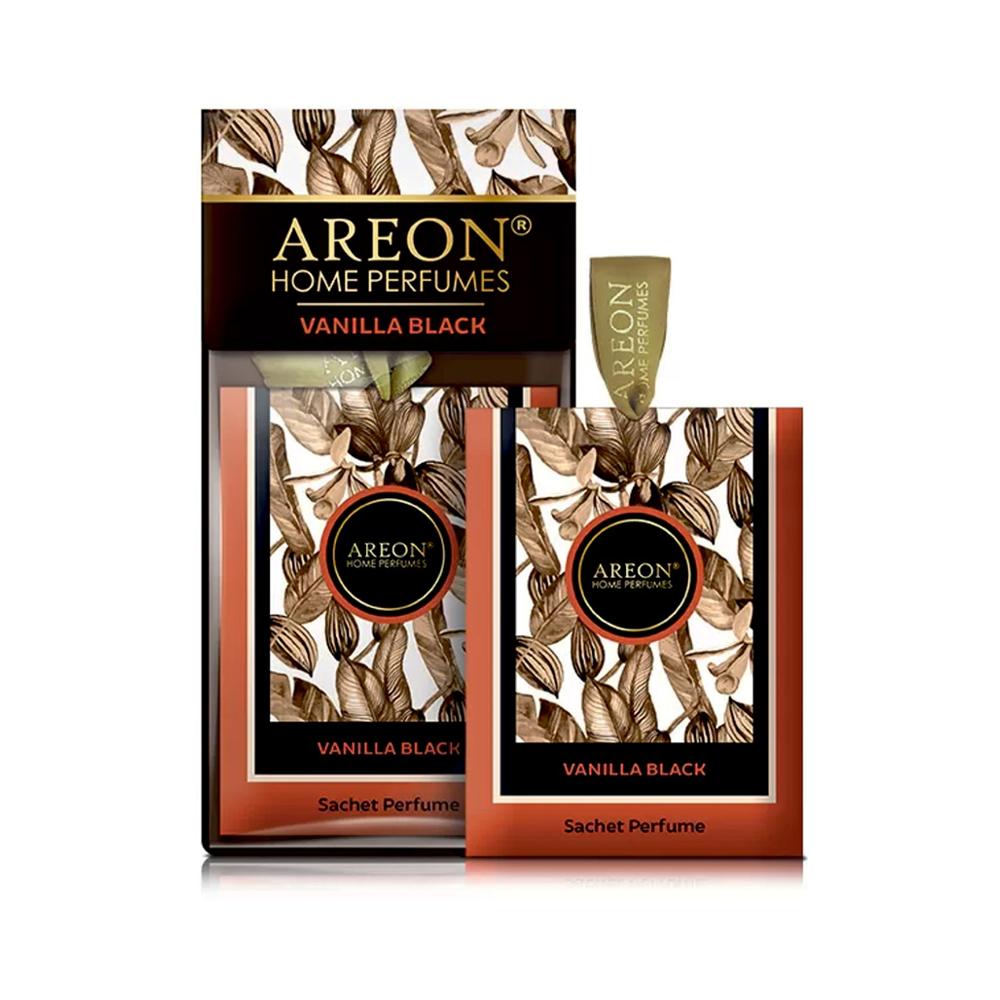 Osviežovač vzduchu vhodný do šatníkov Areon Sachet, vôňa Premium Vanilla Black