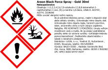Osviežovač vzduchu Areon Black Force Spray 30 ml - vôňa Gold (2)