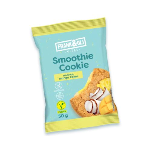FRANK&OLI Delicate COOKIE Smoothie 50g - oat biscuit with coconut, pineapple and mango