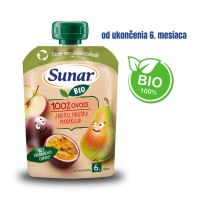 Sunar BIO kapsička - jablko, hruška, marakuja 100g