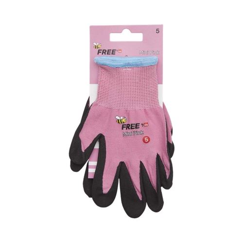 Kinder-Arbeitshandschuhe Free Mini Pink, rosa, Größe 4